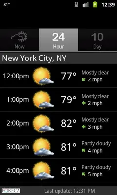 Palmary Weather android App screenshot 0